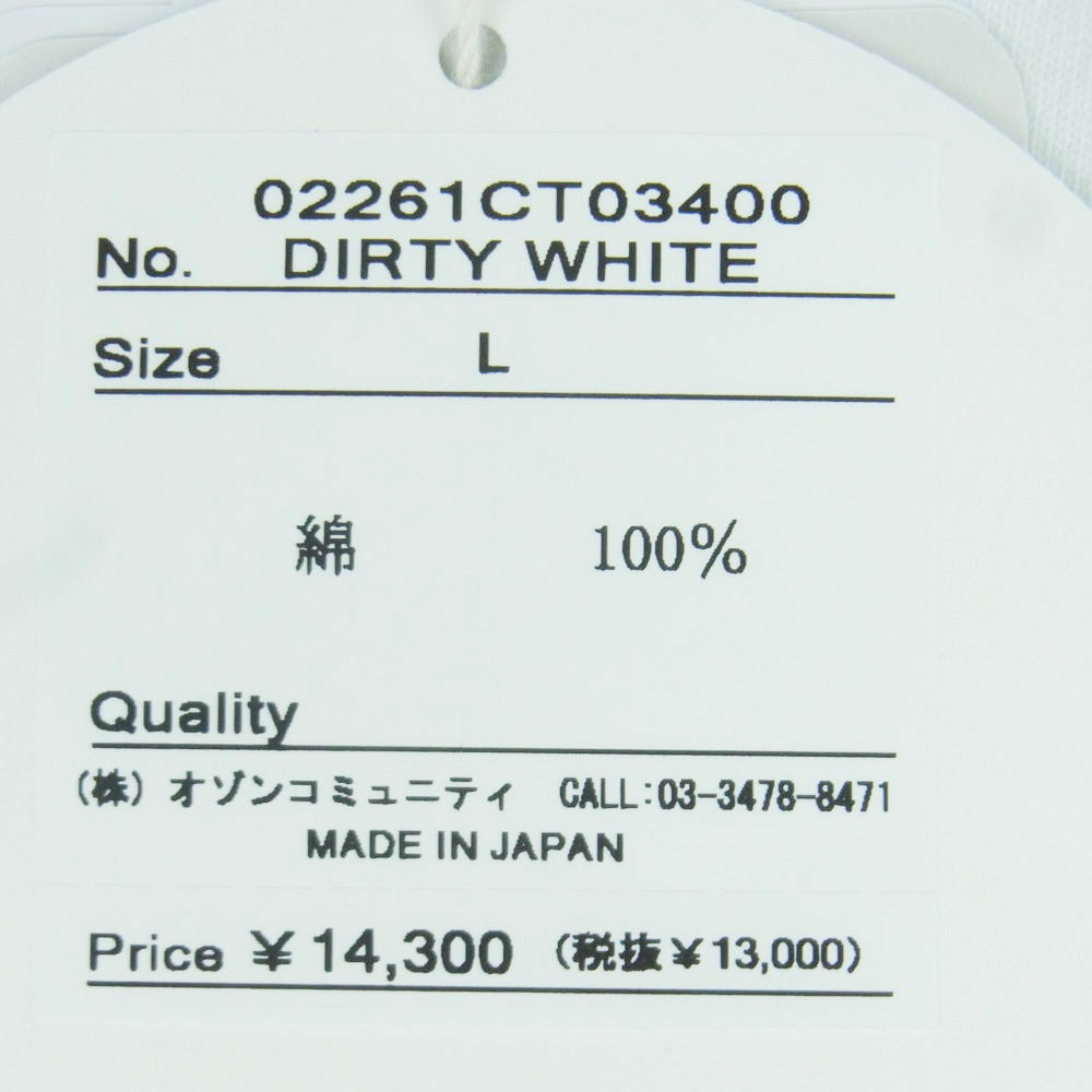 HYSTERIC GLAMOUR ヒステリックグラマー 26SS 02261CT03 MOONLIGHT DRIVE 半袖 Tシャツ ホワイト系 L【極上美品】【中古】