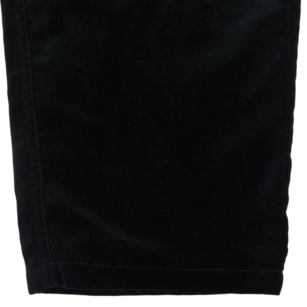 COMME des GARCONS コムデギャルソン 23AW FL-P013 COMME des GARCONS SHIRT コムデギャルソンシャツ COTTON TWILL VELVETEEN PLAIN PANTS コットンツイル ベルベット テーパード パンツ ブラック系 L【中古】