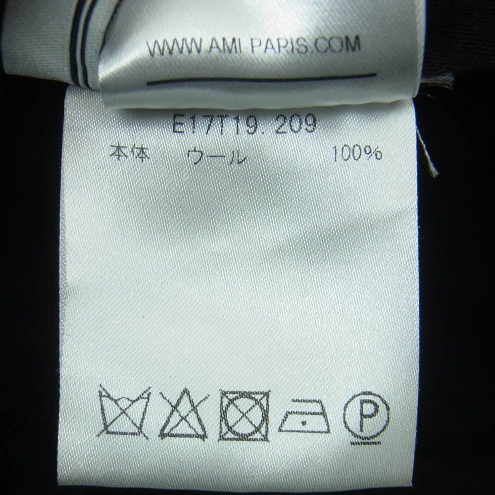 AMI PARIS アミパリス AMI ALEXANDRE MATTIUSSI アミ アレクサンドル マテュッシ ウール ショーツ ハーフ パンツ ダークネイビー系 36【中古】