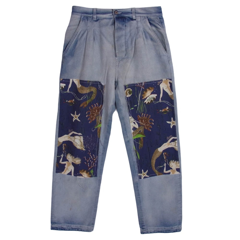 LOEWE ロエベ H616331X38 paula's ibiza パウラズイビザ デニム パンツ ライトブルー系 48【中古】