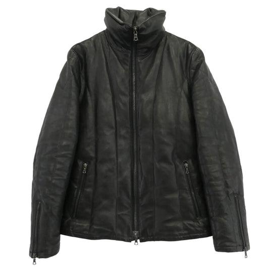 ISAMUKATAYAMA BACKLASH イサムカタヤマバックラッシュ 1364-02 ドイツカーフ ホワイトグース ダウン ジャケット ブラック系 M【中古】