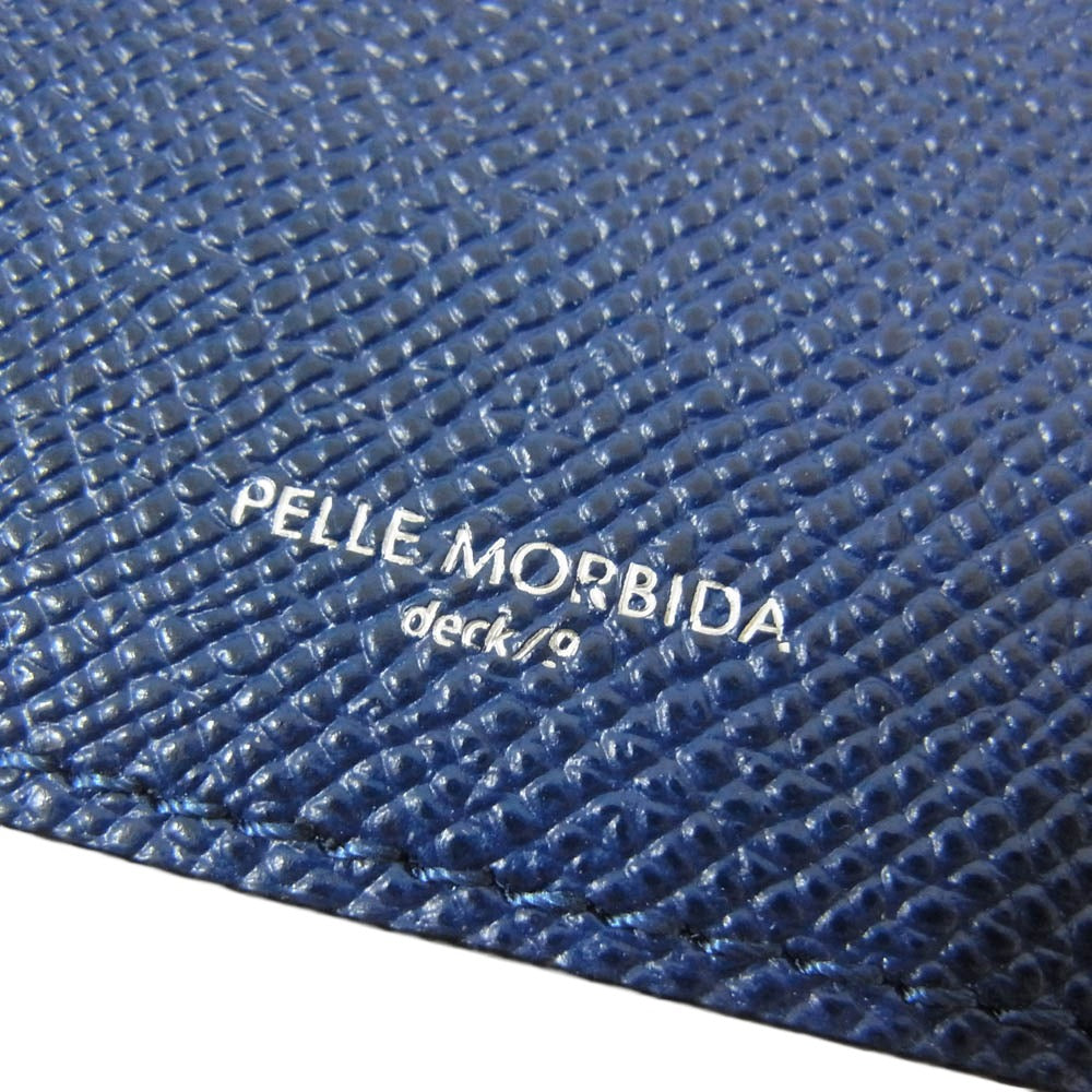 PELLE MORBIDA ペッレモルビダ deck9 レザー カードケース ブルー系【中古】