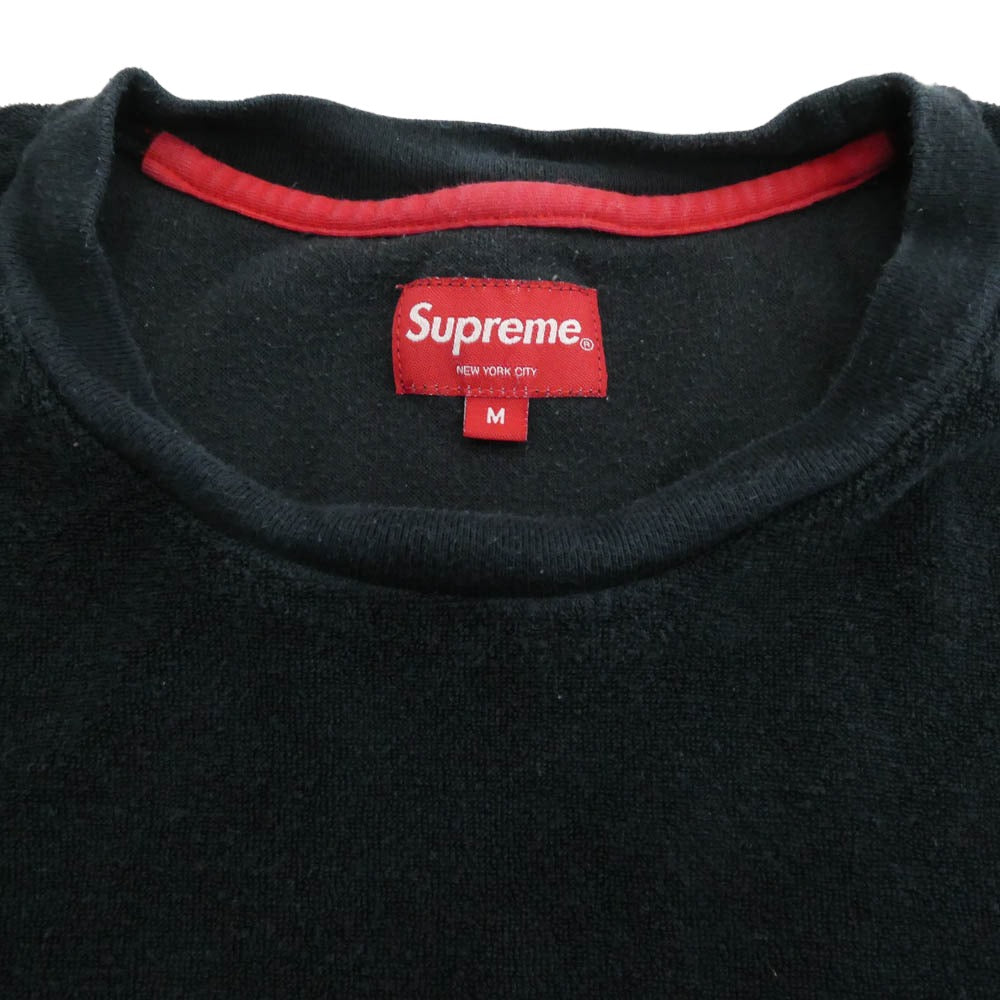 Supreme シュプリーム 14SS Terry Tee テリー パイル地 半袖 Tシャツ ブラック系 M【中古】