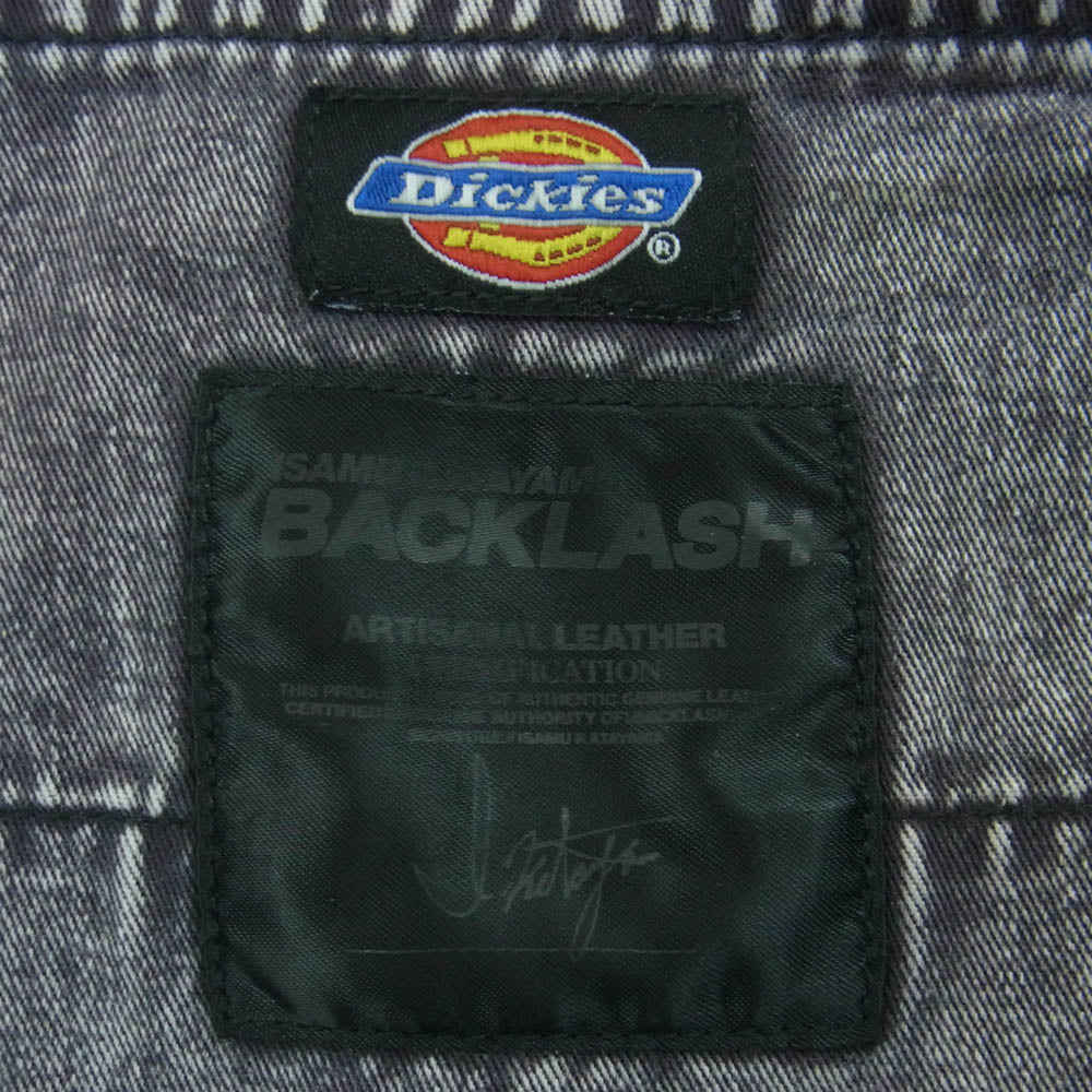 ISAMUKATAYAMA BACKLASH イサムカタヤマバックラッシュ D2002-01 ブリーチ ウォッシュ 加工 ボタンフライ ダブルニー ペインター パンツ グレー系 S【中古】