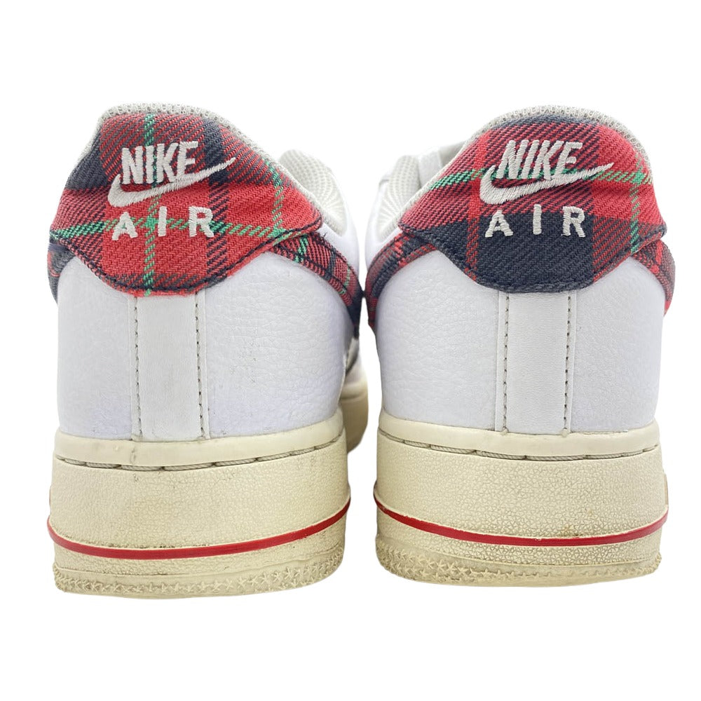 NIKE ナイキ DV0789-100 Air Force 1 Low Plaid エアフォース1 ローカットスニーカー ホワイト系 レッド系 25cm【中古】