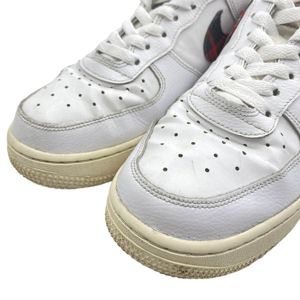 NIKE ナイキ DV0789-100 Air Force 1 Low Plaid エアフォース1 ローカットスニーカー ホワイト系 レッド系 25cm【中古】