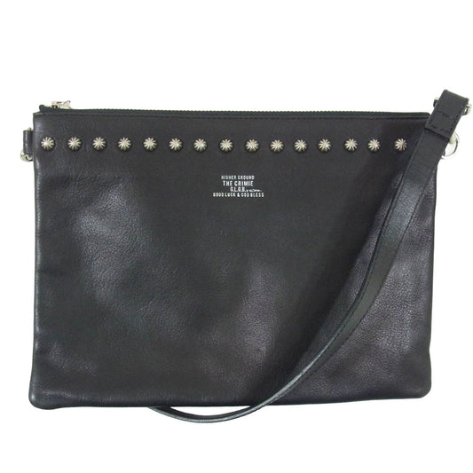 CRIMIE クライミー JACK 2WAY STUDS CLUTCH BAG ジャック スタッズ クラッチ ショルダーバッグ ブラック系【中古】