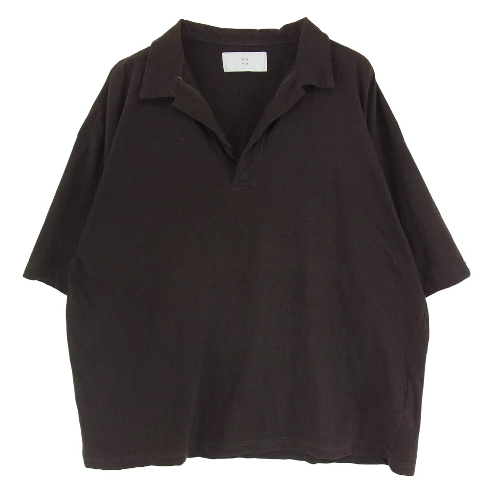 ムヤ スキッパー 半袖 ポロシャツ ブラウン系 2【中古】