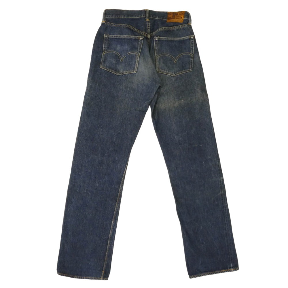 Levi's リーバイス 50s 501XX 革パッチ トップボタンリペア交換 リベット裏刻印14 センターループ デニム パンツ インディゴブルー系【中古】
