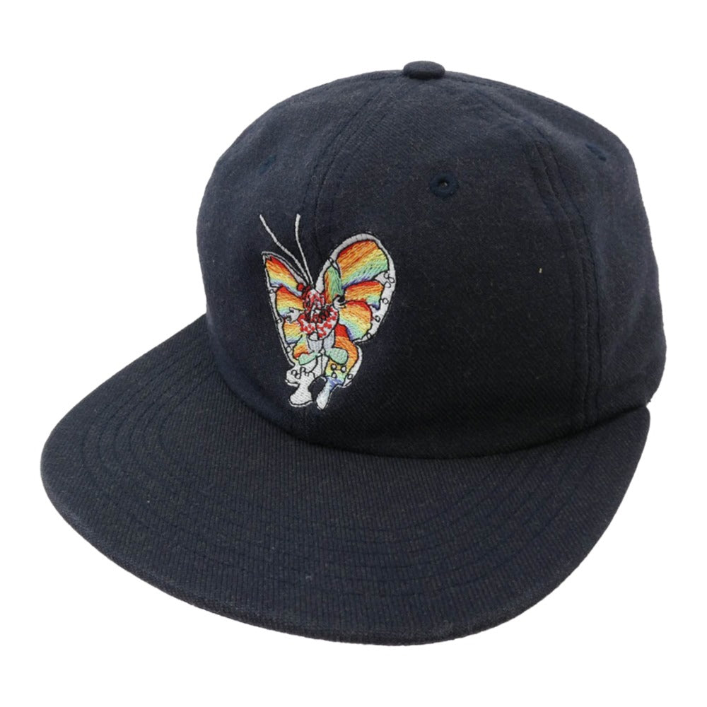 Supreme シュプリーム 16SS Gonz Butterfly 6-Panel Cap ゴンズ バタフライ 6パネル キャップ 帽子 ダークネイビー系【中古】
