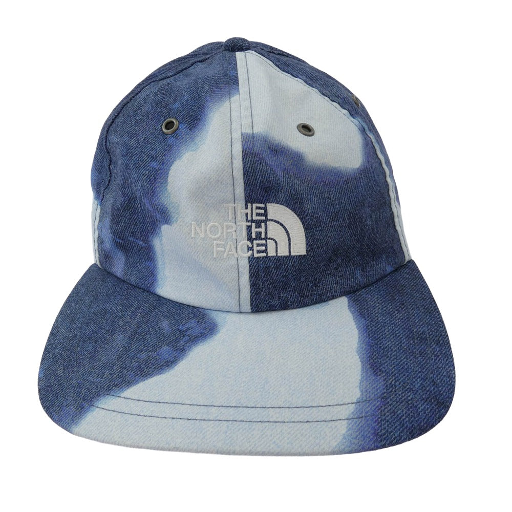 Supreme シュプリーム 21AW NN52152I Bleached Denim Print 6-Panel Indigo ブリーチド デニム プリント 6パネル インディゴ キャップ 帽子 インディゴブルー系【中古】
