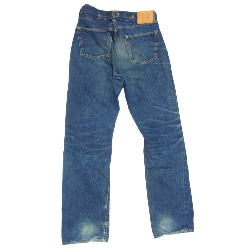 Levi's リーバイス 201-0003 USA製 201XX ビッグE バレンシア工場製 ボタン裏555刻印 シンチバック デニム ジーンズ パンツ W33 L36 インディゴブルー系 33【中古】