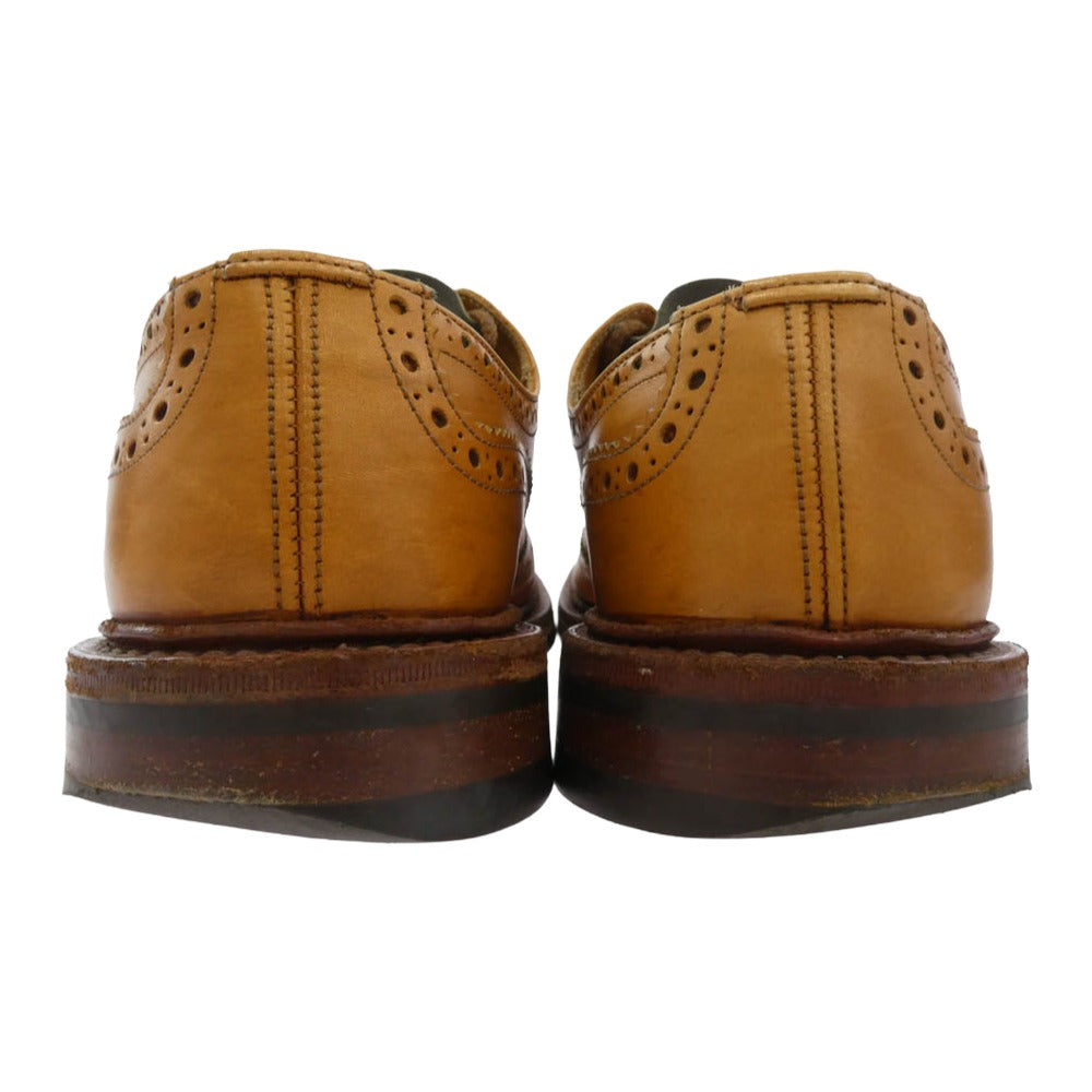 Tricker's トリッカーズ M5633D 英国製 BOURTON DAINITE SOLE バートン ダイナイトソール レザー シューズ ライトブラウン系 8.5【中古】