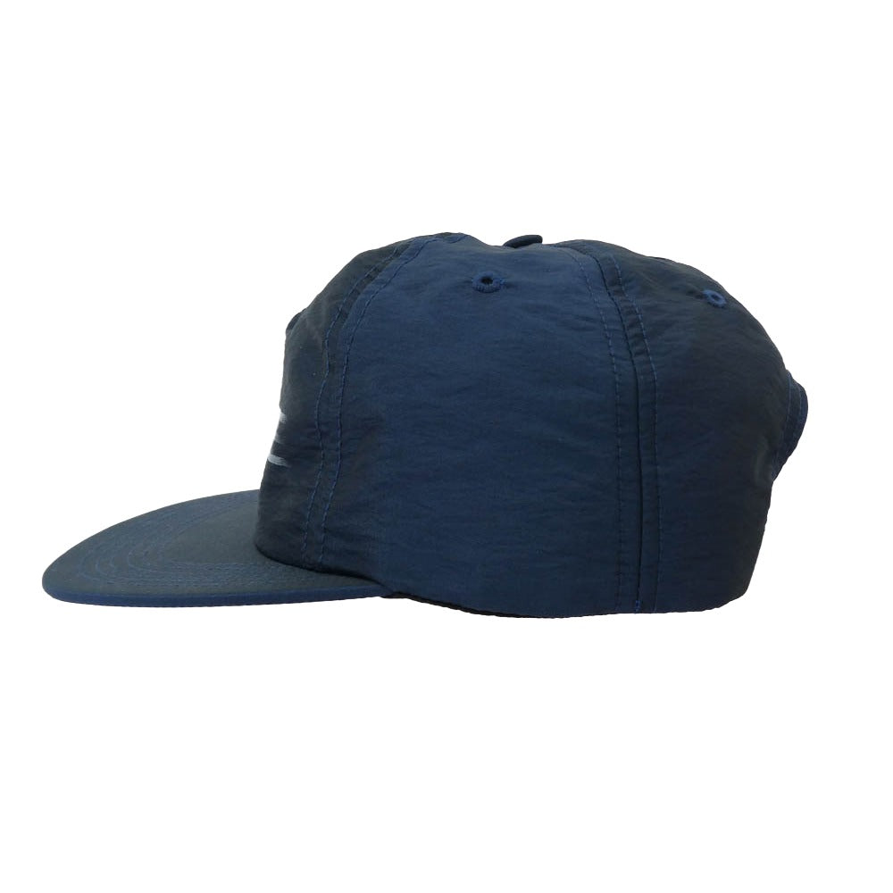 Supreme シュプリーム 16SS Motion Logo Lridescent 5-Panel モーションロゴ イリデセント ナイロン 5パネル キャップ ネイビー系【中古】