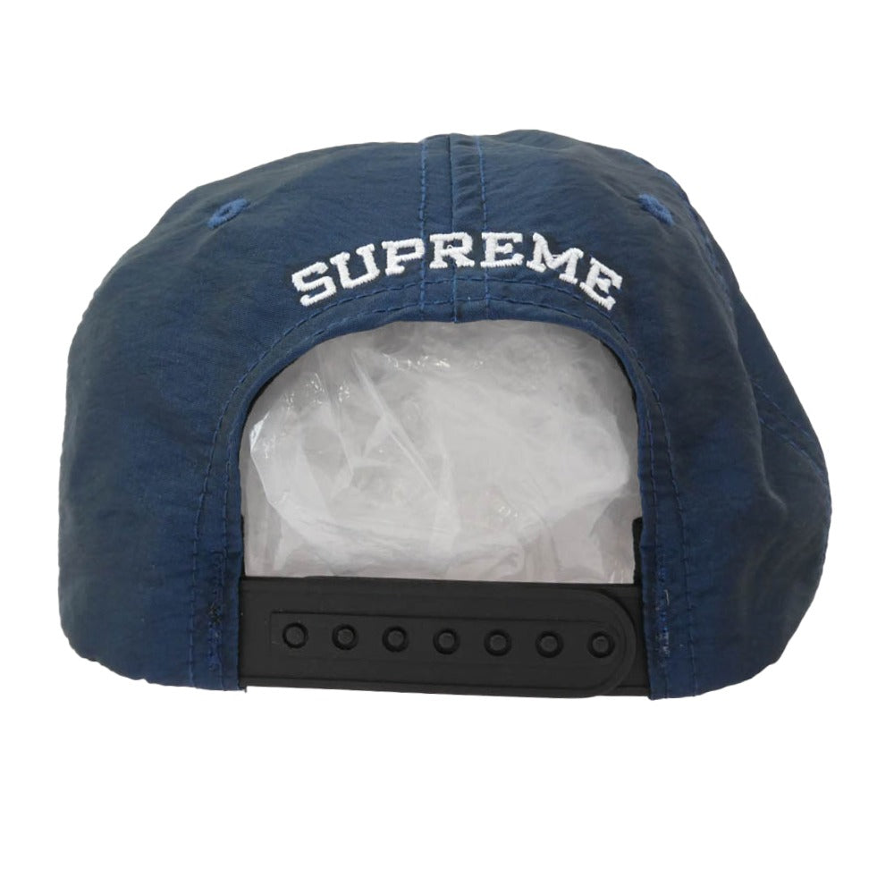 Supreme シュプリーム 16SS Motion Logo Lridescent 5-Panel モーションロゴ イリデセント ナイロン 5パネル キャップ ネイビー系【中古】