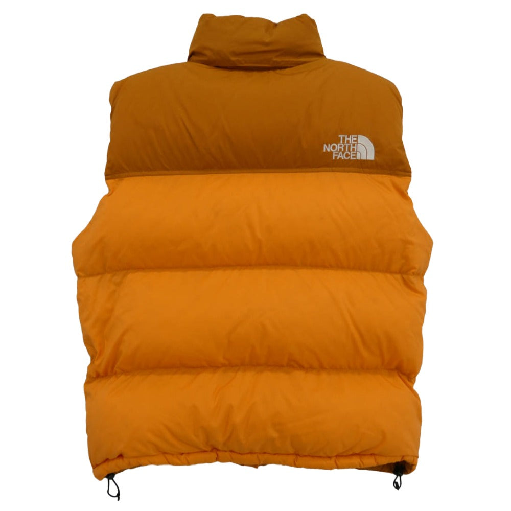 THE NORTH FACE ノースフェイス ND92338 Nuptse Vest ヌプシ ダウン ベスト オレンジ系 L【中古】