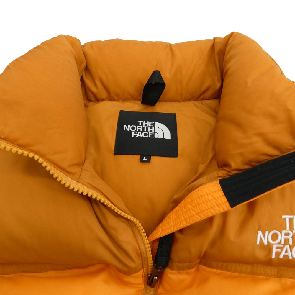 THE NORTH FACE ノースフェイス ND92338 Nuptse Vest ヌプシ ダウン ベスト オレンジ系 L【中古】
