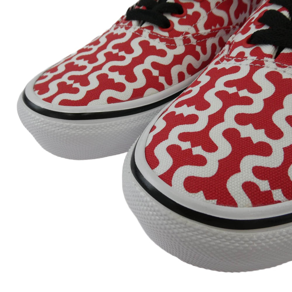 Supreme シュプリーム 21SS Vans バンズ Monogram S Logo Skate Era モノグラム スケート エラ スニーカー レッド系 ホワイト系 27cm【極上美品】【中古】