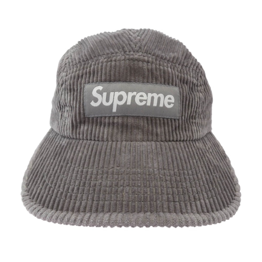 Supreme シュプリーム 25AW Corduroy Camp Cap コーデュロイ キャンプ キャップ グレー系 58cm【極上美品】【中古】