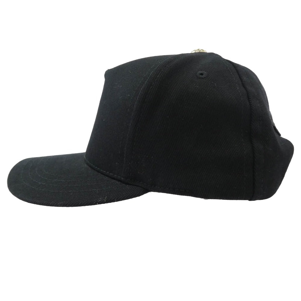 CHROME HEARTS クロムハーツ（原本無） Vertical Logo TRUCKER CAP ロゴ刺繍 ベースボール キャップ ブラック系 53-60【極上美品】【中古】