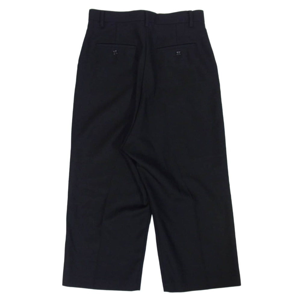 JUNYA WATANABE COMME des GARCONS ジュンヤワタナベコムデギャルソン 19AW JD-P021 AD2019 ウール ワイド スラックス パンツ ブラック系 S【中古】
