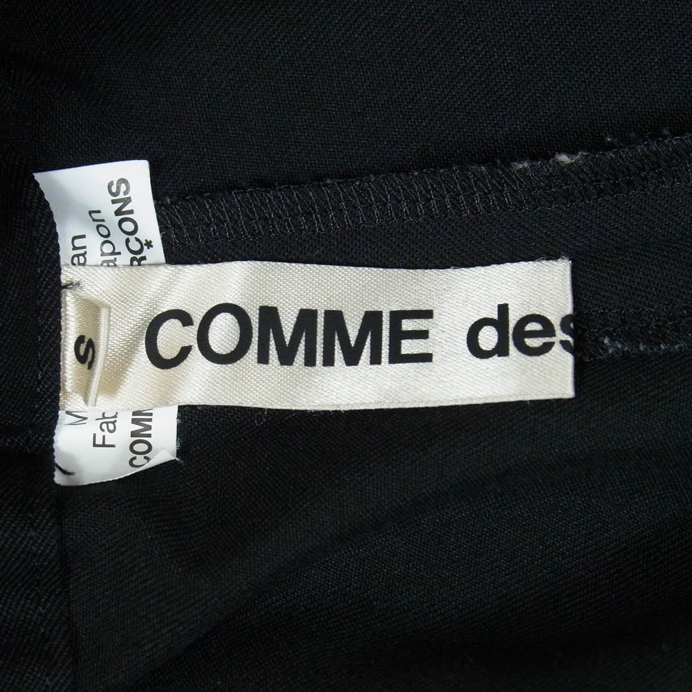 COMME des GARCONS コムデギャルソン 24SS GM-P009 本ライン AD2023 ウールギャバジン ワイド パンツ S【中古】