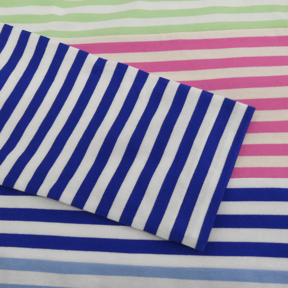 COMME des GARCONS コムデギャルソン 26SS RQ-T016 AD2025 マルチボーダー 長袖 カットソー バスクシャツ ブルー マルチカラー系 S【新古品】【未使用】【中古】