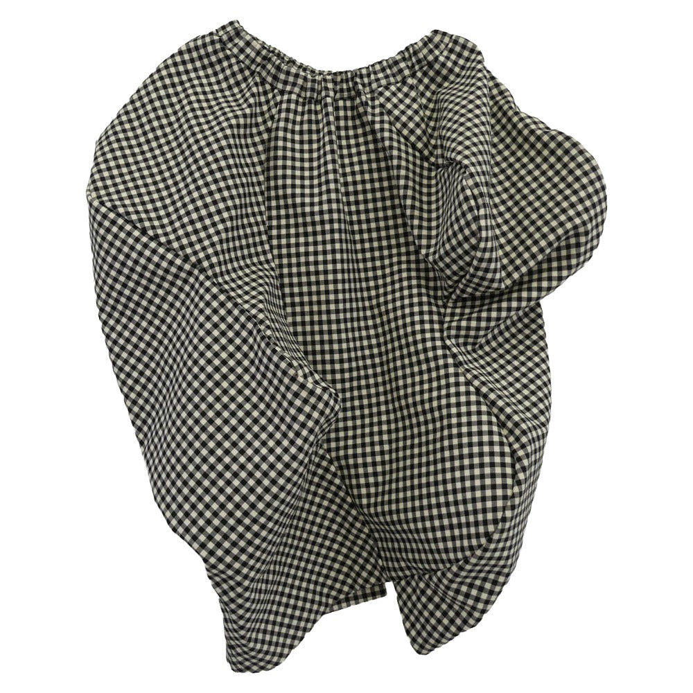 COMME des GARCONS コムデギャルソン 25AW GP-S006 本ライン AD2025 ギンガムチェック ウール スカート ブラック系 ホワイト系 S【美品】【中古】