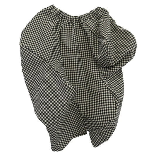 COMME des GARCONS コムデギャルソン 25AW GP-S006 本ライン AD2025 ギンガムチェック ウール スカート ブラック系 ホワイト系 S【美品】【中古】