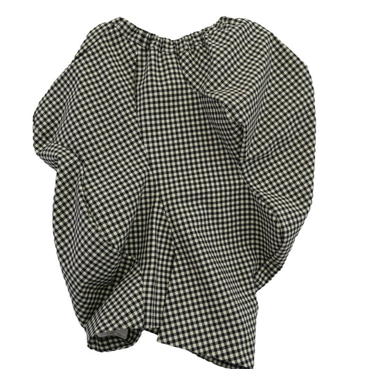 COMME des GARCONS コムデギャルソン 25AW GP-S006 本ライン AD2025 ギンガムチェック ウール スカート ブラック系 ホワイト系 S【美品】【中古】