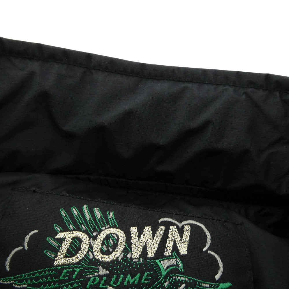 schott ショット NANGA ナンガ 782-4253004 AURORA STAND RIDERS DOWN JACKET オーロラスタンド ライダース ダウン ジャケット ブラック系 L【中古】