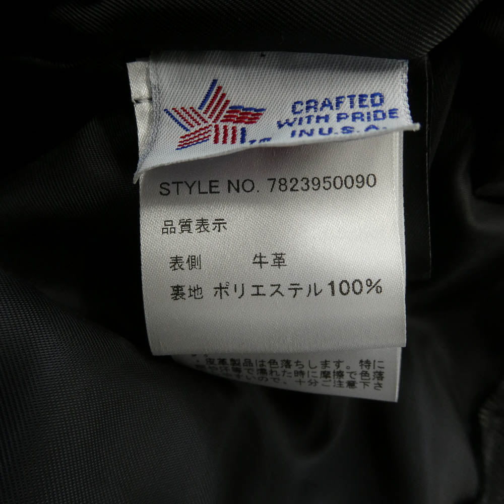 schott ショット 7823950090 516UST ONE STAR NEW NAKED ワンスター ニュー ネイキッド 牛革 カウレザー ダブル ライダース ジャケット ブラック系 38【美品】【中古】