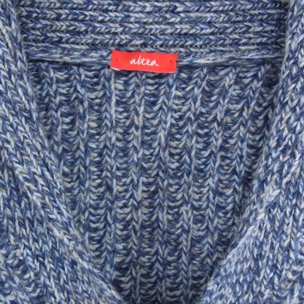 アルテア カシミヤ ニット カーディガン ブルー系 XS【中古】