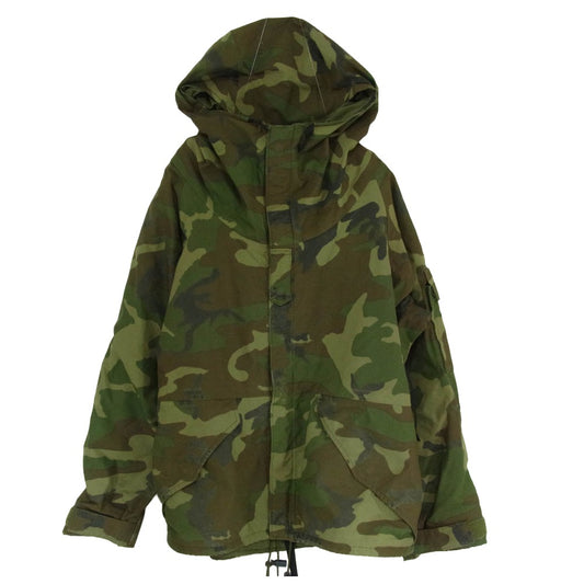 米軍 DLA100-87-C-0600 80s U.S.ARMY 米軍 ECWCS 1st Gen 初期型 GORE-TEX PARKA ゴアテックス パーカー MEDIUM X-SHORT ジャケット カーキ系 M【中古】