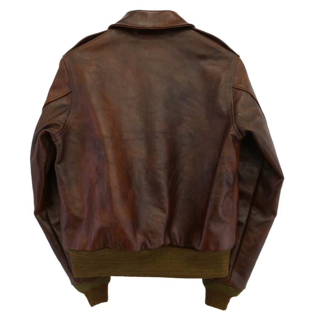 Buzz Rickson's バズリクソンズ BR80603 Type A-2 CONTRACT No. W535 AC27752 BUZZ RICKSON CLOTHING CO. ホースハイド フライト ジャケット ブラウン系 40【中古】