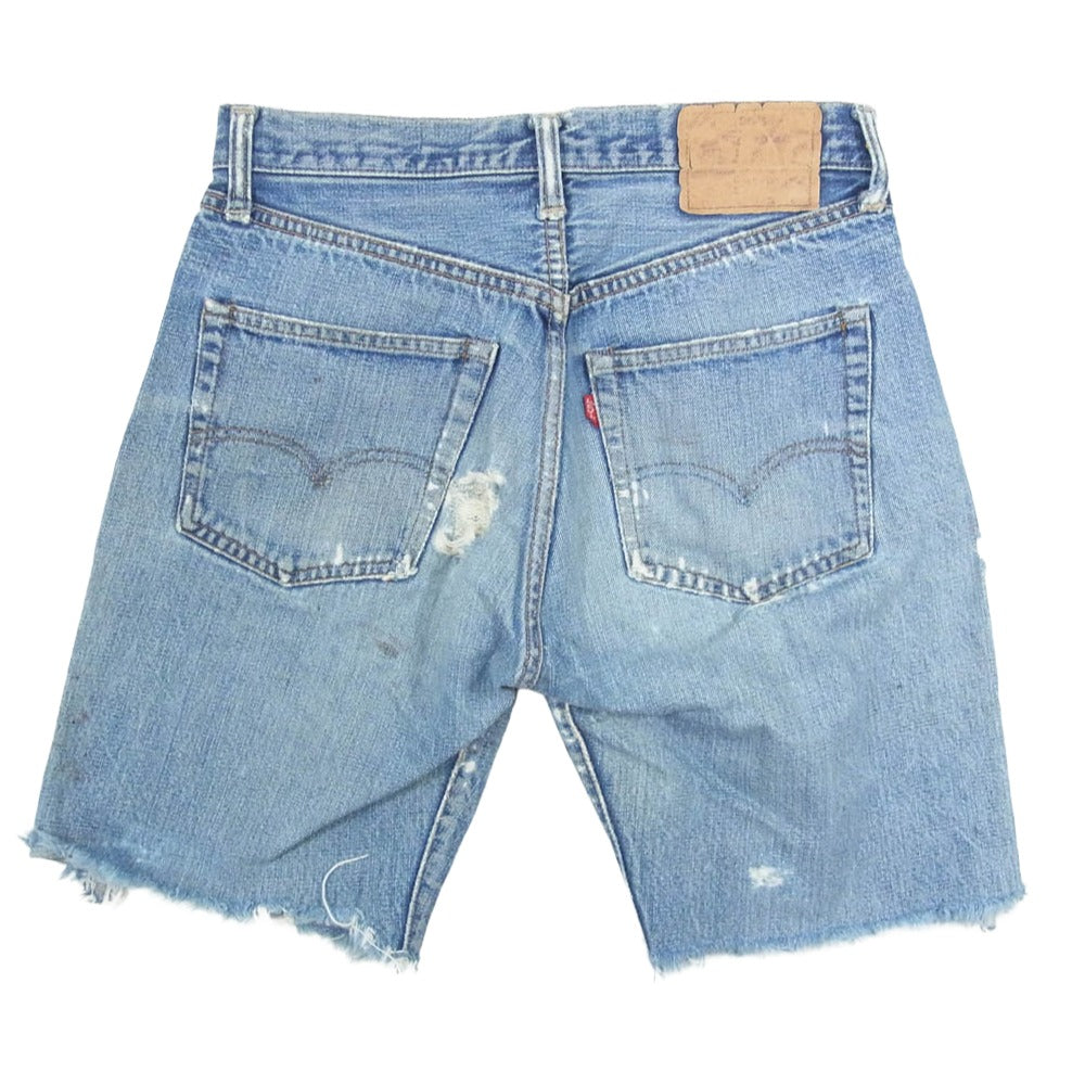 Levi's リーバイス ヴィンテージ 501 66前期 BIGE ボタン裏6刻印 カットオフ デニム ショーツ ショートパンツ インディゴブルー系 サイズ表記無【中古】