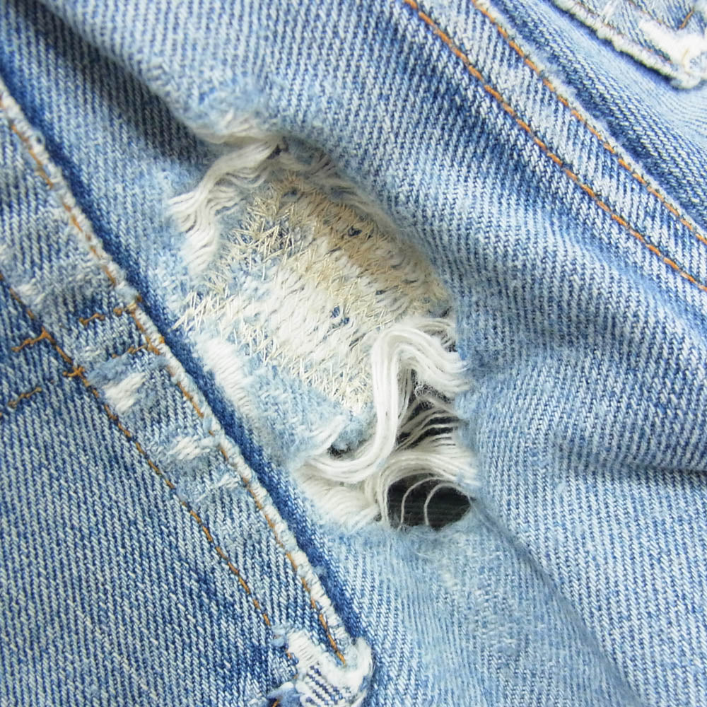 Levi's リーバイス ヴィンテージ 501 66前期 BIGE ボタン裏6刻印 カットオフ デニム ショーツ ショートパンツ インディゴブルー系 サイズ表記無【中古】