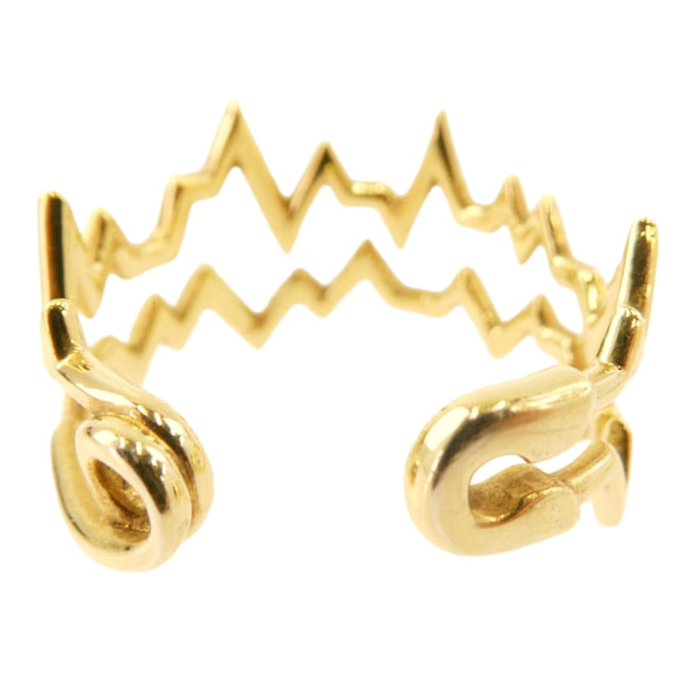 Justin Davis ジャスティンデイビス SRJ941 End of Silence エンド オブ サイレンス リング 指輪 ゴールド系 14号【美品】【中古】