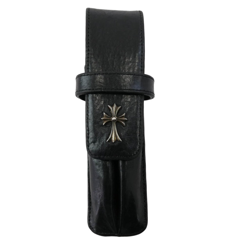 CHROME HEARTS クロムハーツ（原本無） タイニー CH CROSS PEN CASE CH クロス ペン ケース ブラック系【中古】