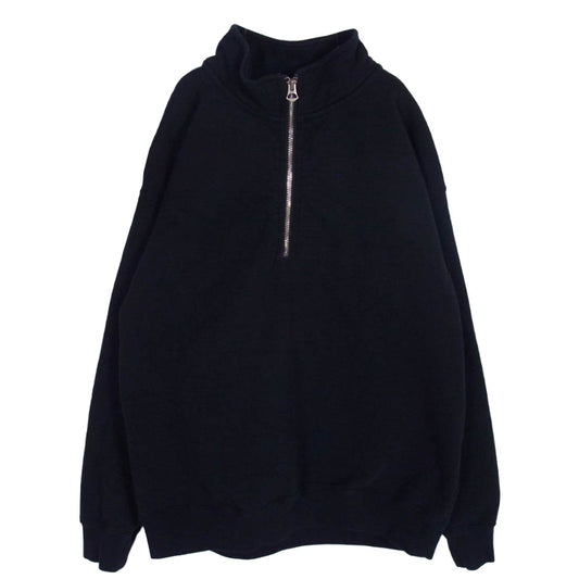 Ron Herman ロンハーマン 24AW 4020900032 ハーフジップ スウェット トレーナー ブラック系 S【中古】