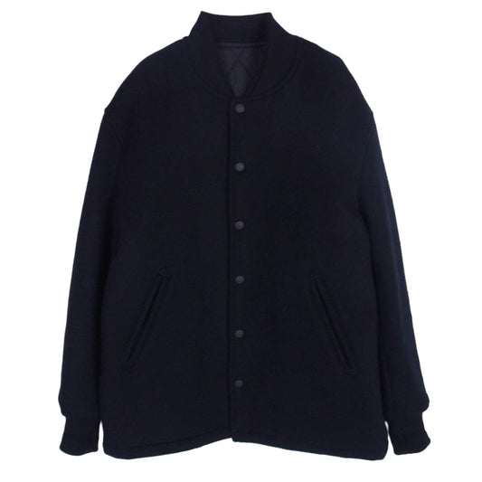 Ron Herman ロンハーマン 3420400113 Varsity Jacket バーシティ ジャケット ウール スタジャン ブラック系 S【中古】