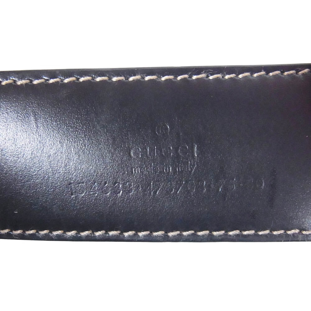 GUCCI グッチ GGスプリーム ロゴバックル レザー ベルト ブラウン系【中古】 GUCCI グッチ GGスプリーム ロゴバックル レザー ベルト ブラウン系