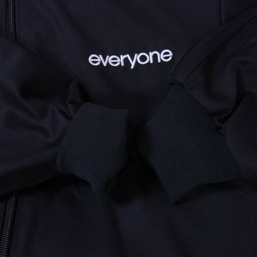 adidas アディダス KC7811 × everyone エブリワン Track Top ロゴ刺繍 トラックトップ ジップアップ ジャケット ブラック系 M【中古】