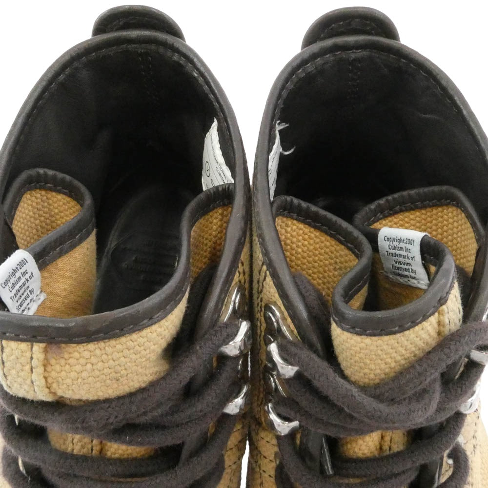 VISVIM ビズビム ハイカット キャンバス スニーカー ベージュ系 US10【中古】