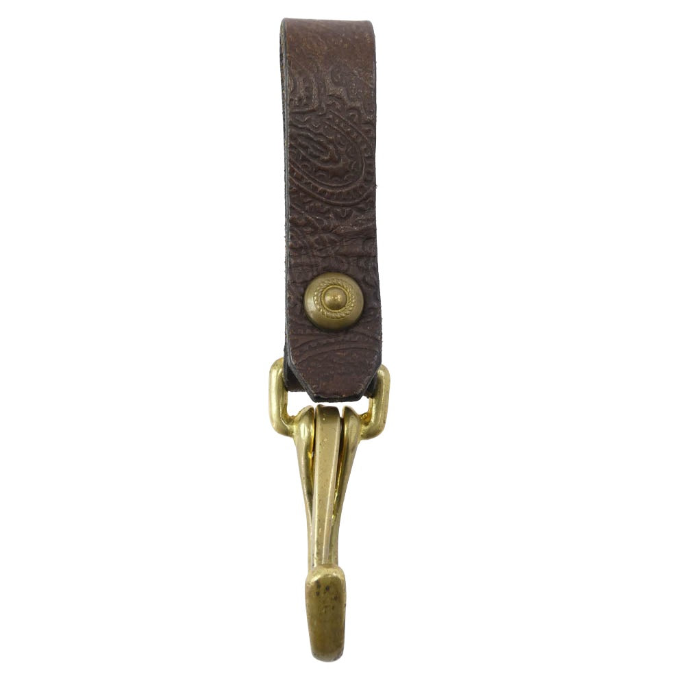 RADIALL ラディアル レザー ベルトループ キーホルダー ブラウン系 ゴールド系【中古】