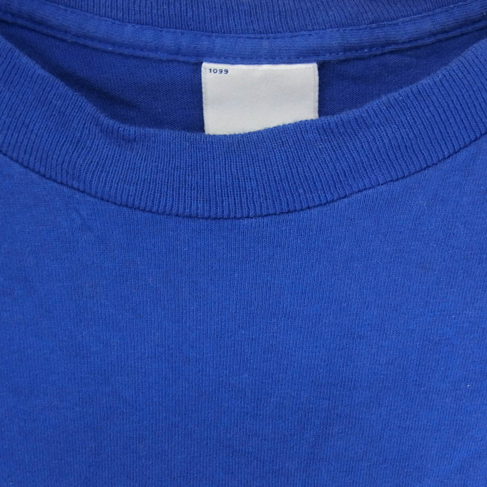 STUSSY ステューシー 00s 銀タグ USA製 PS2 LOGO PARODY プリント Tシャツ ブルー系 L【中古】