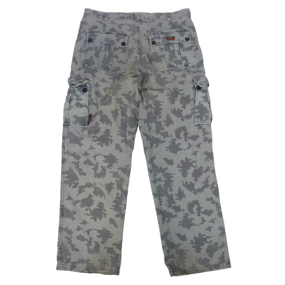 STUSSY ステューシー 90s STUSSY OUTDOOR デジタルカモ カーゴ ミリタリー パンツ グレー系 32【中古】