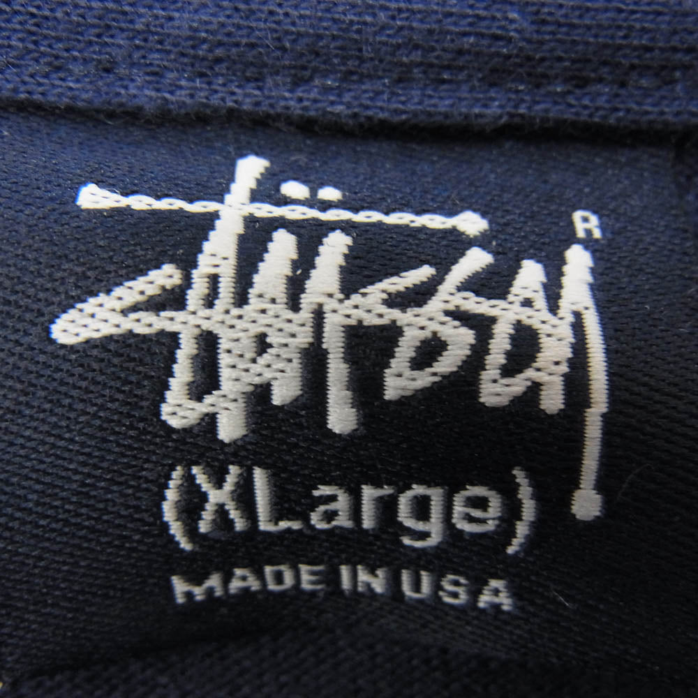 古着 ステューシー Stussy 90s 紺タグ old USA製 アクリル ボーダー