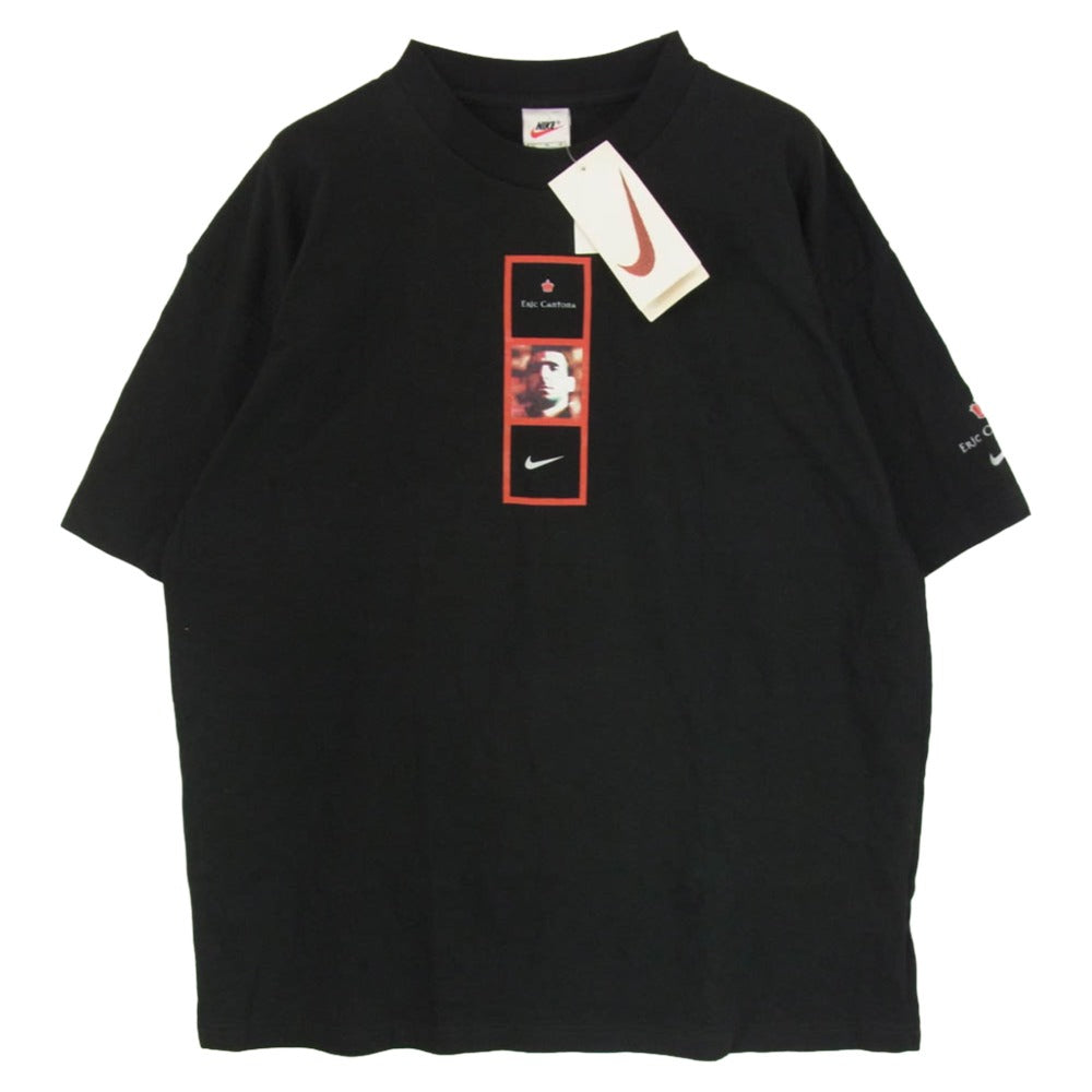 NIKE ナイキ 90s Eric Cantona エリック カントナ Manchester United マンチェスター ユナイテッド Tシャツ ブラック系 XL【中古】