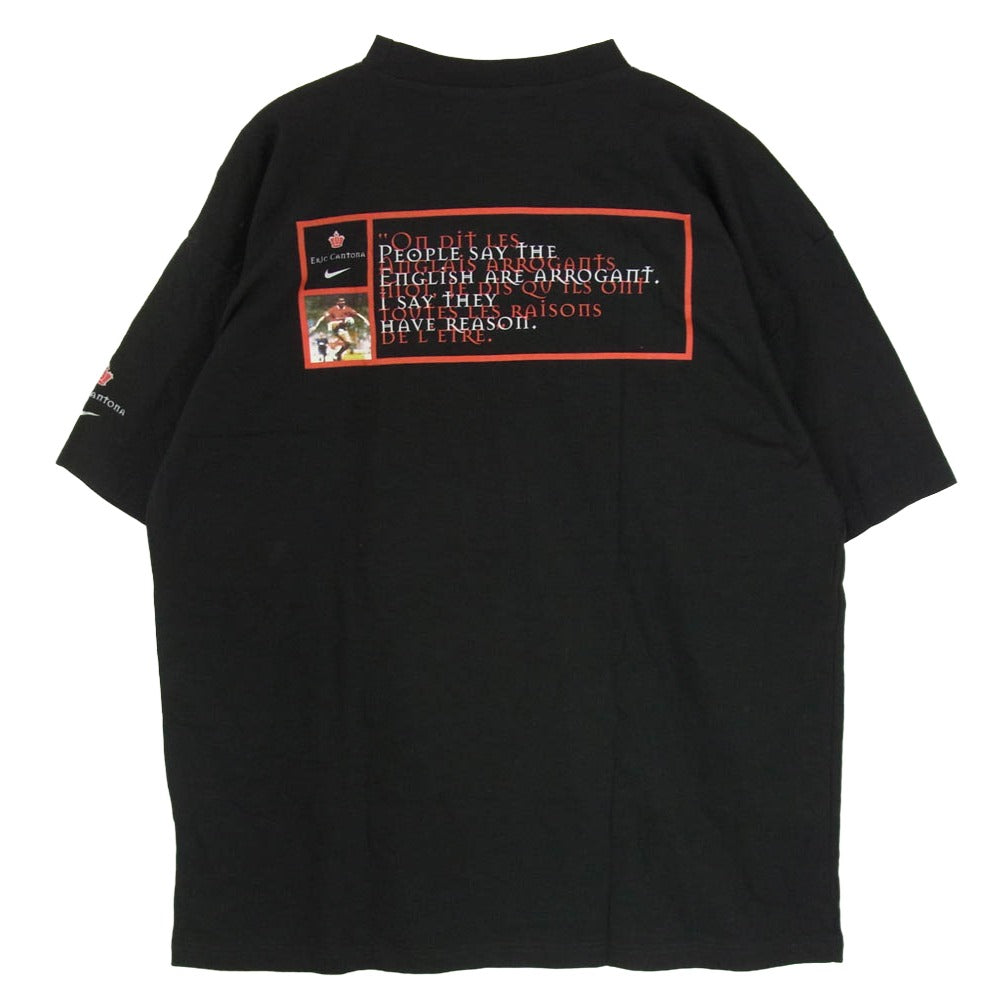 NIKE ナイキ 90s Eric Cantona エリック カントナ Manchester United マンチェスター ユナイテッド Tシャツ ブラック系 XL【中古】